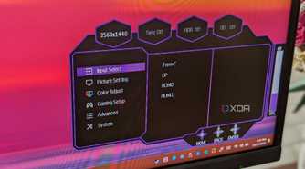 OOSD menu on the Cooler Master Tempest Monitor GP27Q