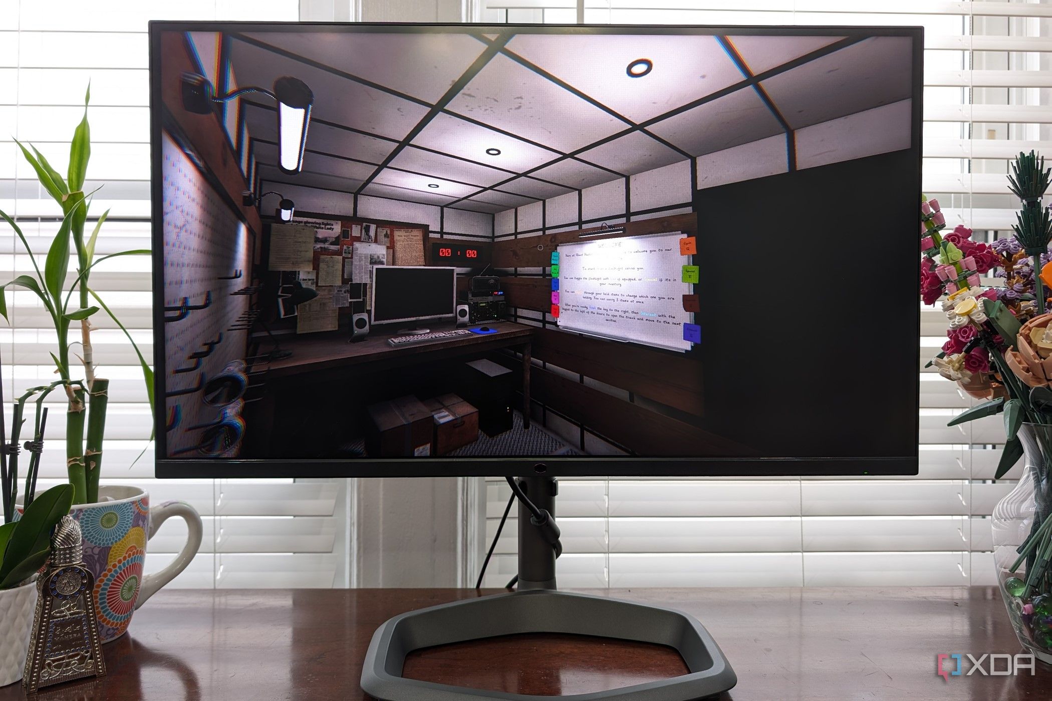 Playing a dark game on the Cooler Master Tempest Monitor GP27Q 