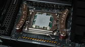 CPU covered in thermal paste.