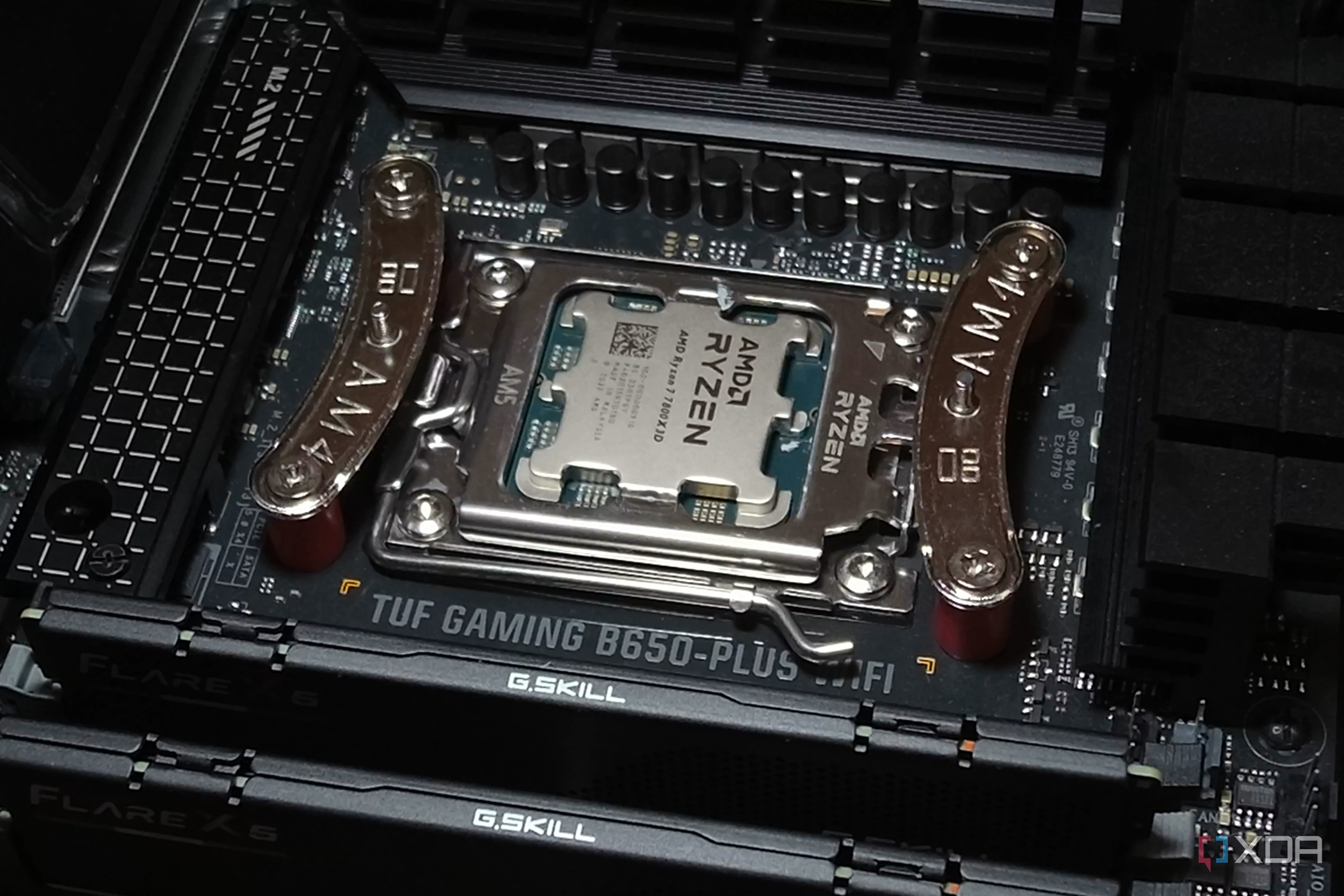 Ryzen 7 7800X3D in a motherboard.