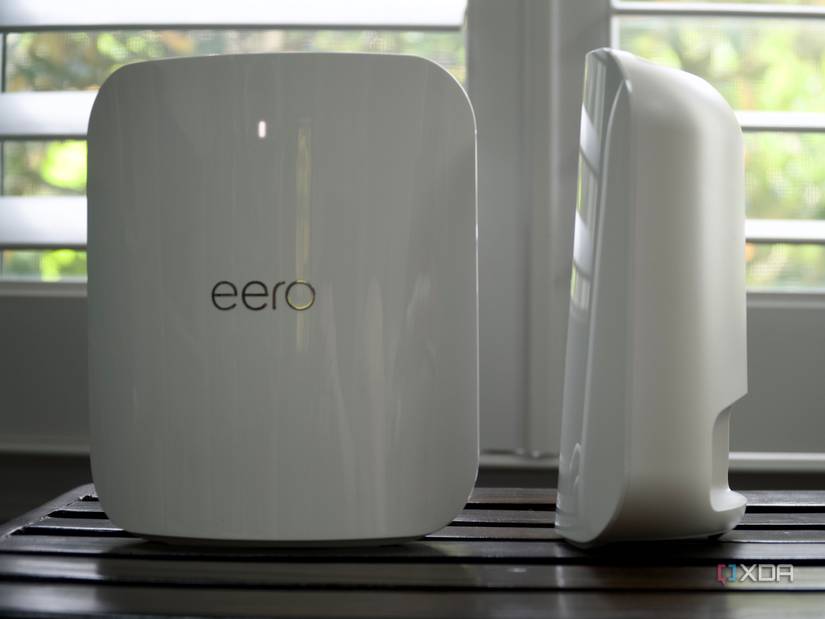 Eero Max 7 front and side angle