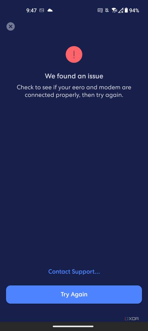 Eero Max 7 "We found an issue"