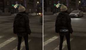 An image showing two screenshots of Forspoken next to each other.