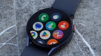 The Home Screen with apps on the Galaxy Watch 6.
