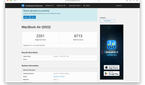 Geekbench 6 scores from an M2 MacBook Air while running Rise of the Tomb Raider with Game Mode enabled.