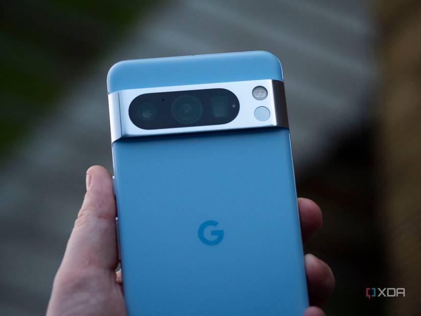 Bay color Google Pixel 8 Pro showing the camera module
