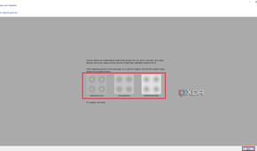 Windows Color Calibration tool with sample images for the correct and wrong Gamma settings