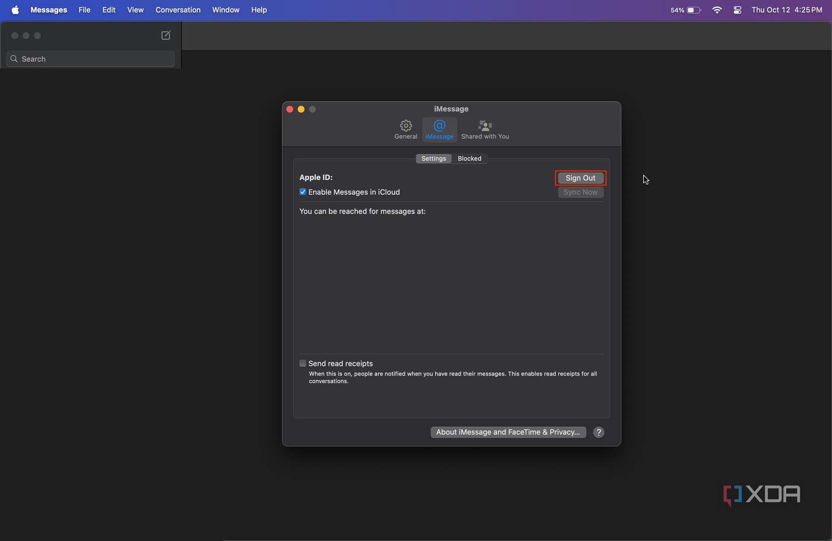 How to turn off iMessage on a Mac