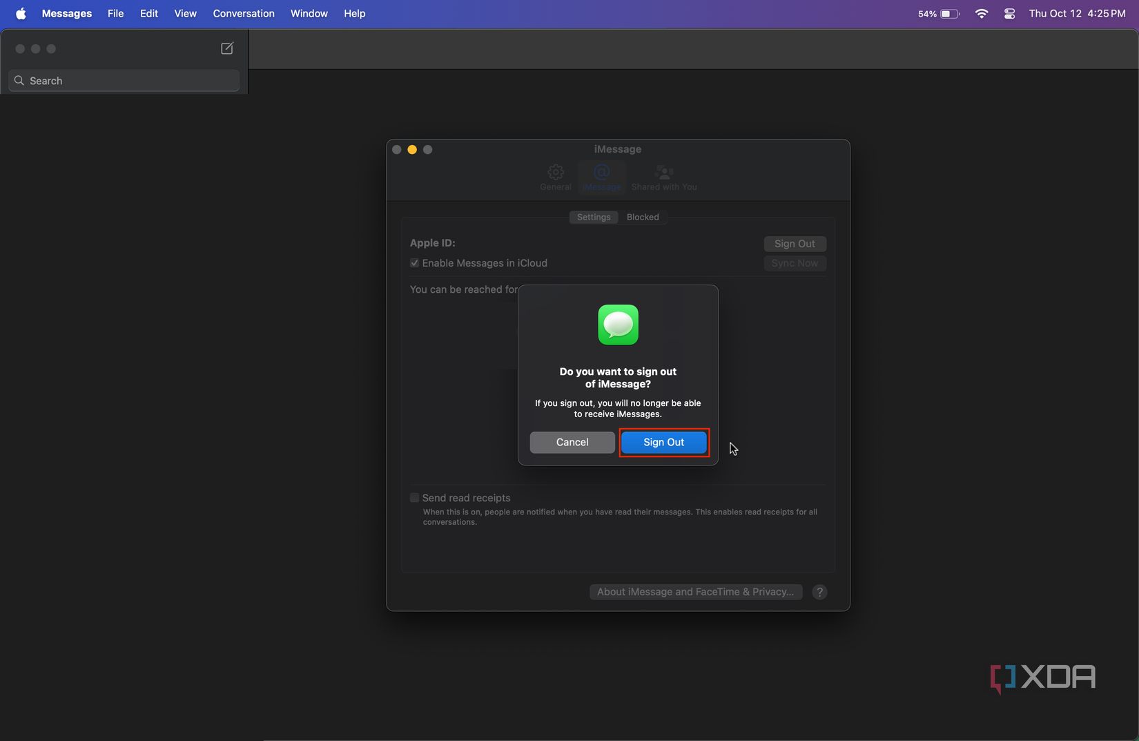 How to turn off iMessage on a Mac