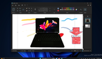 Screenshot of a Windows 11 desktop with the Paint app running