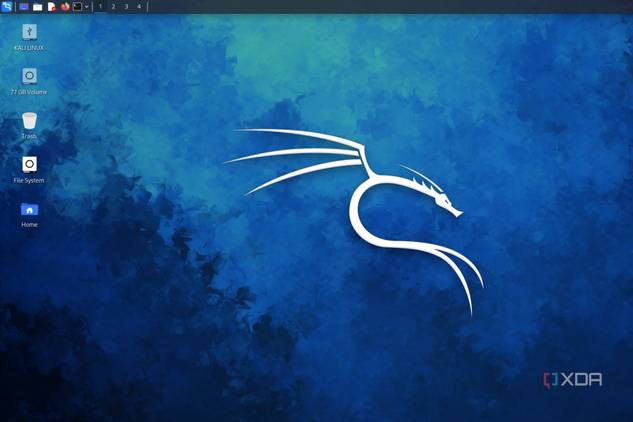 A screenshot of the Kali Linux desktop