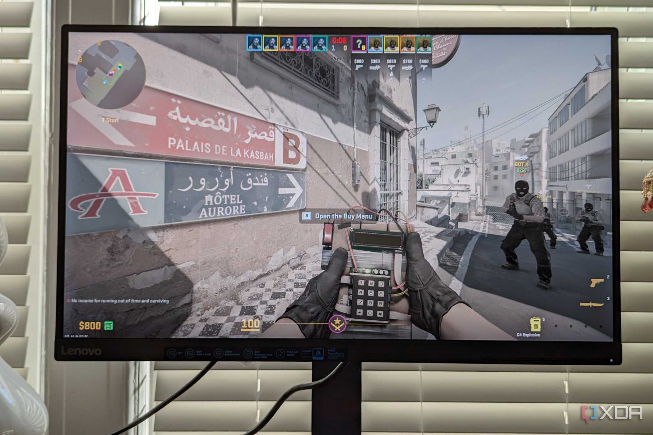 Counter-Strike 2 running on the Lenovo G27q-30
