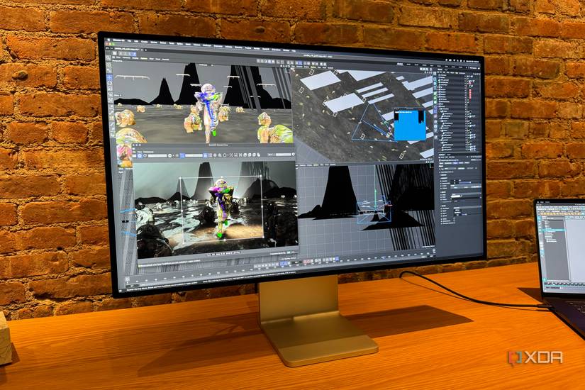 An M3 MacBook Pro connected to an external monitor.