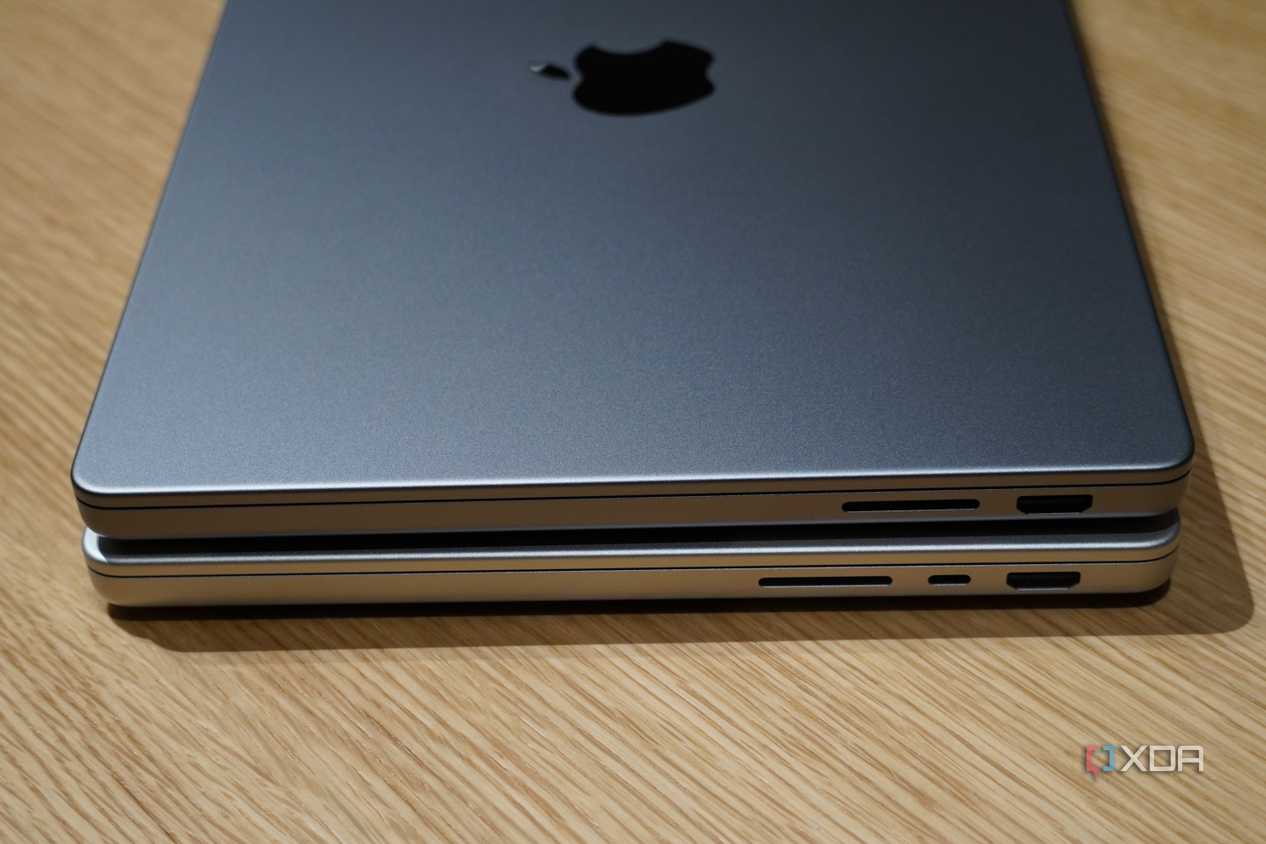 The ports on the M3 MacBook Pro vs. M3 Pro MacBook Pro.