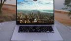 The MacBook Air (15-inch) with the display on.