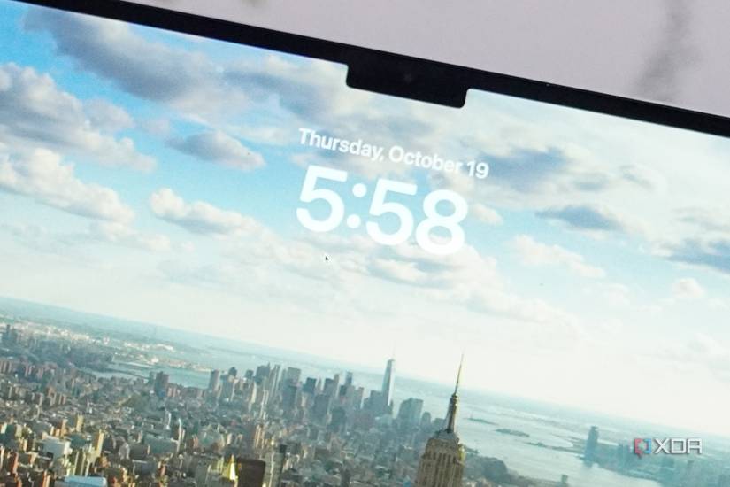 The notch on the MacBook Air.