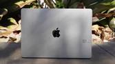 The MacBook Air in starlight outdoors in shade.