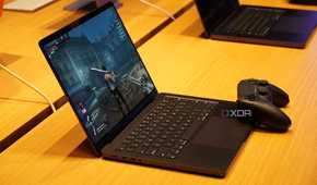An M3 MacBook Pro with a gaming controller.