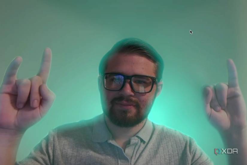 Video reactions on macOS Sonoma.