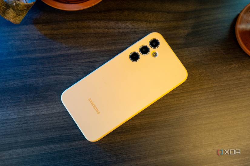 A rear shot of the Samsung Galaxy S23 FE
