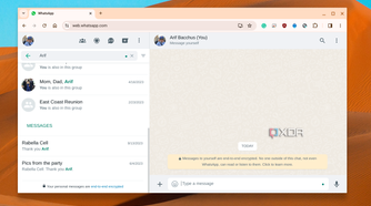 WhatsApp running on Chromebook
