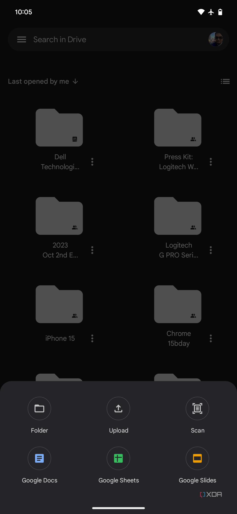 Uploading files in Google Drive