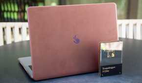 A Snapdragon X Elite branded laptop.