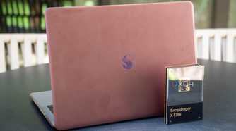 A Snapdragon X Elite branded laptop.