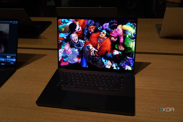 The M3 MacBook Pro in Space Black.