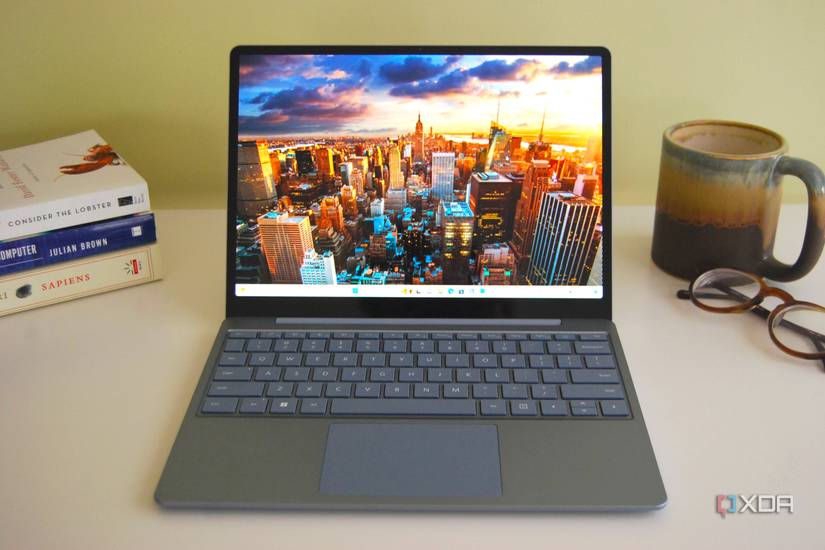 Surface Laptop Go 3 sitting open
