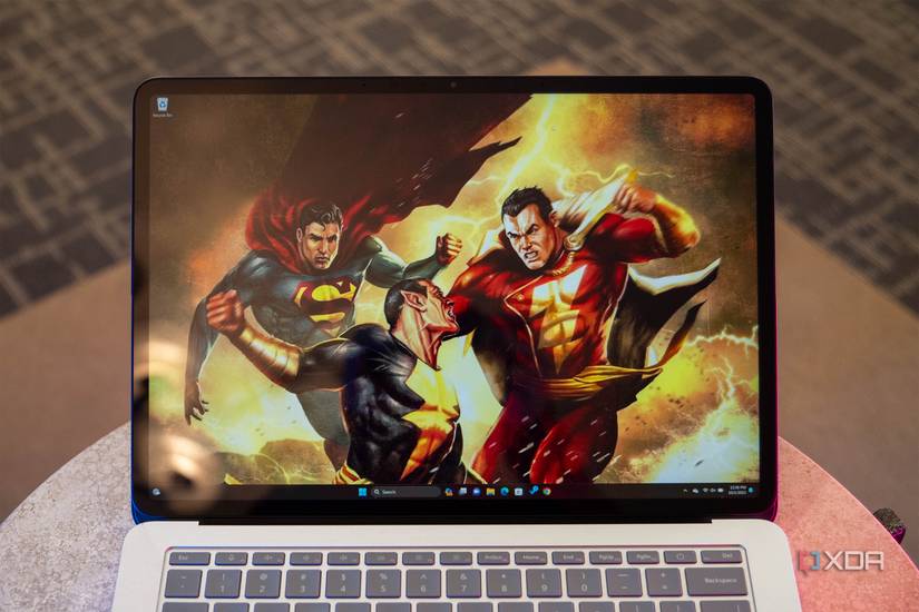 Close up of laptop screen