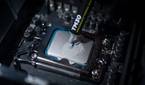 An image showing thermal paste being applied on an Intel Core i7-14700K CPU.