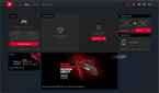 Screenshot of AMD Software Adrenalin Edition showing a download button for new graphics drivers