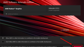 Screenshot of the AMD Software installer showing new AMD Radeon drivers available. The Install button is highlighted