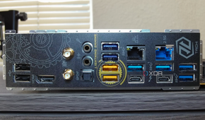 Z790 Taichi Lite motherboard I/O.