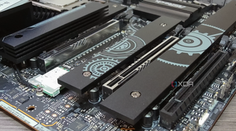 Z790 Taichi Lite motherboard M.2 heatsinks.