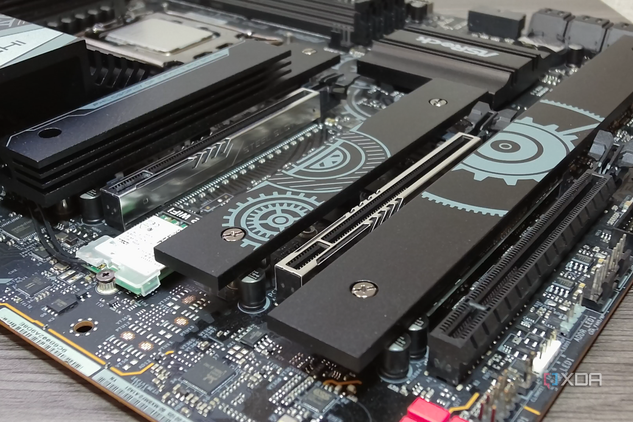 Z790 Taichi Lite motherboard M.2 heatsinks.
