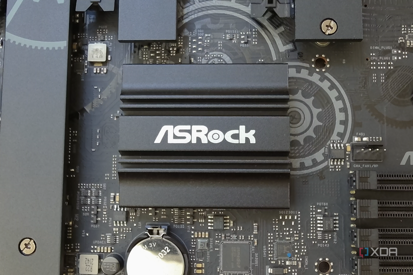 Z790 Taichi Lite motherboard chipset heatsink.