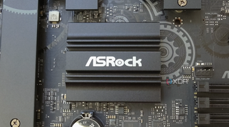 Z790 Taichi Lite motherboard chipset heatsink.