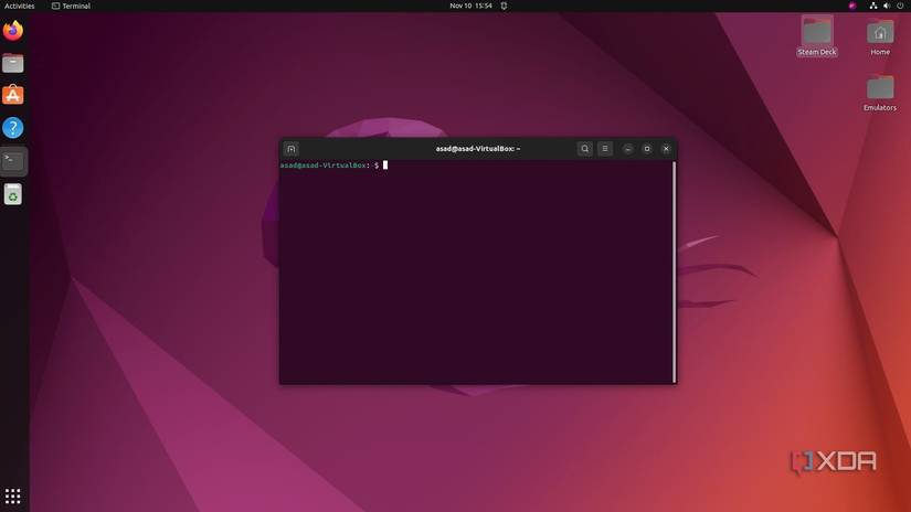 Terminal Window open in Ubuntu Linux