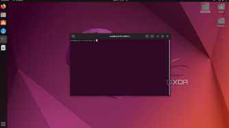 Terminal Window open in Ubuntu Linux