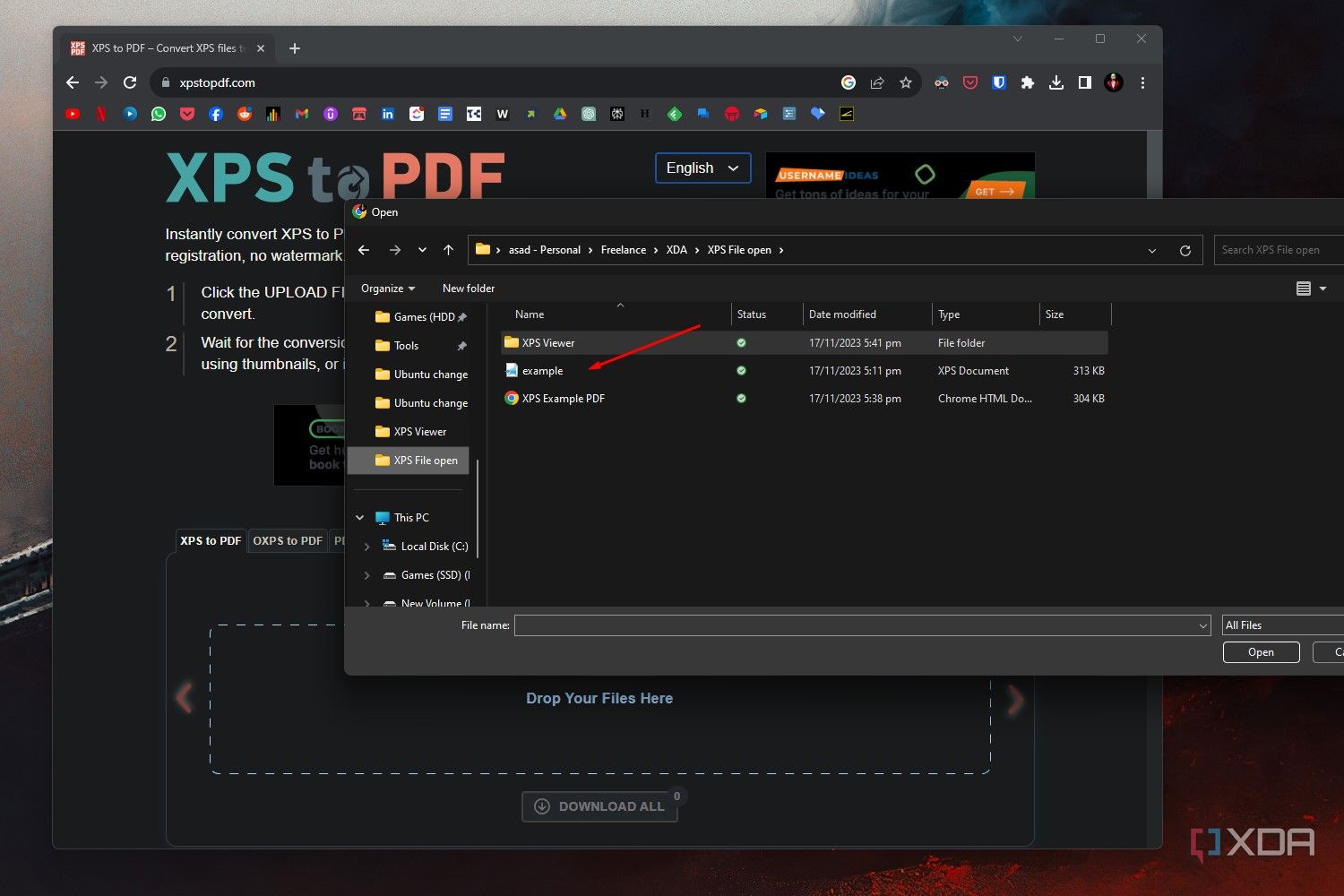 How to open XPS files in Windows 11