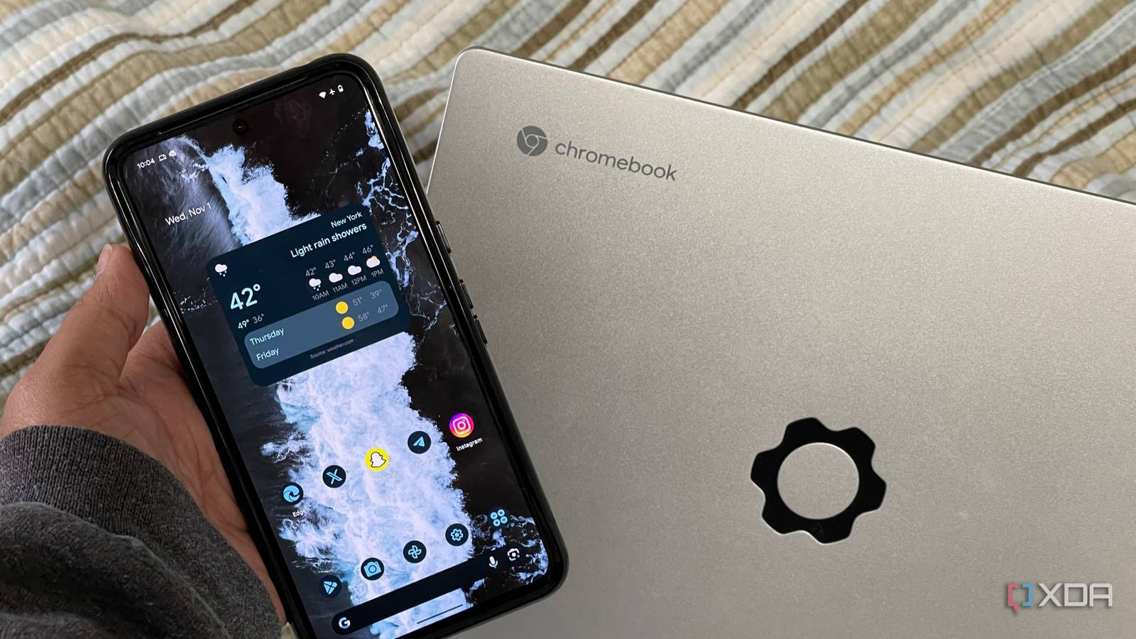Android phone with a Chromebook