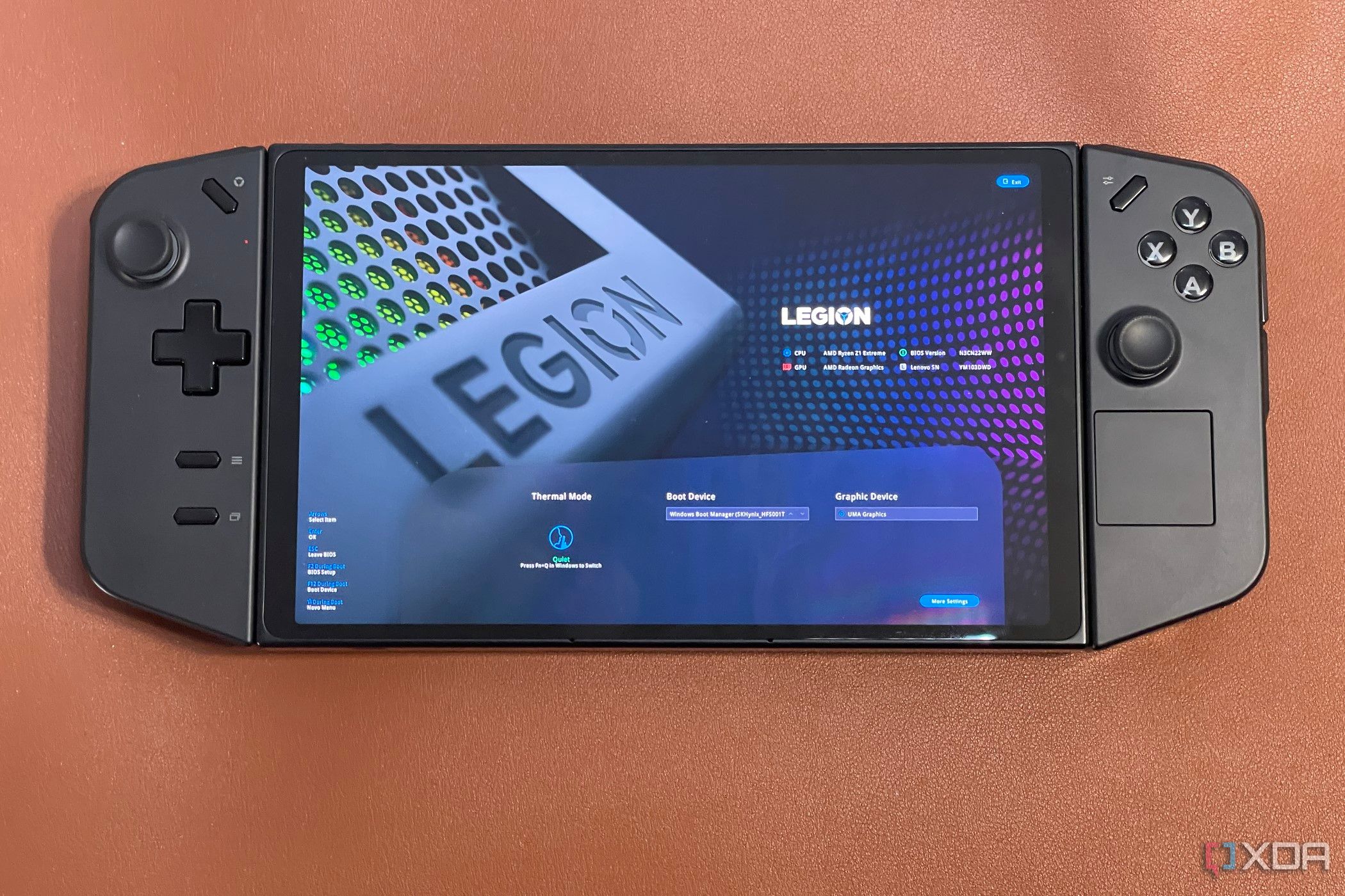 PANTALLA BIOS DE LENOVO Legion GO