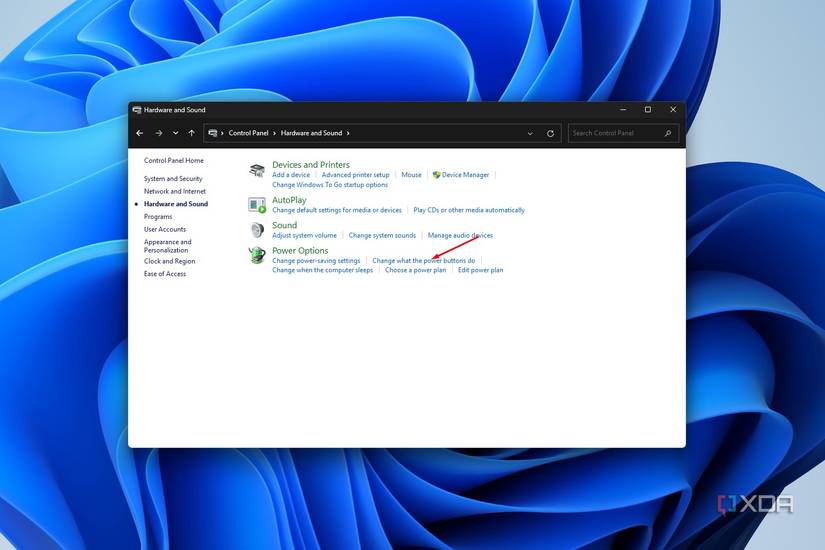 Windows 11 screenshot that highlights the power option setttings in Windows 11.