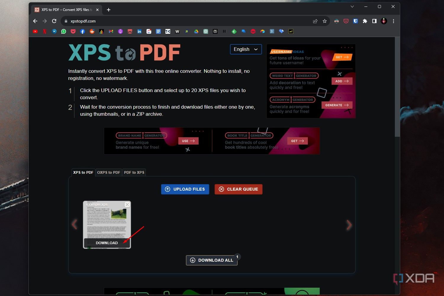 How to open XPS files in Windows 11