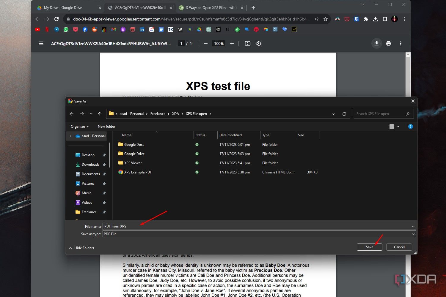 How to open XPS files in Windows 11