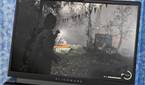 An image showing the Alienware m16 display with Alan Wake 2's screenshot on it.