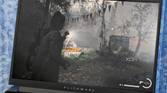 An image showing the Alienware m16 display with Alan Wake 2's screenshot on it.