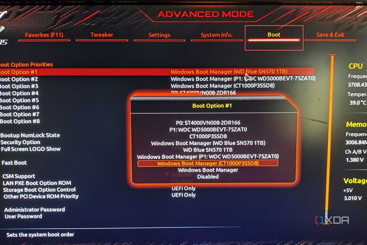 Hard Drive Ssd Not Showing In Boot Order Bios Nvme Drive Not